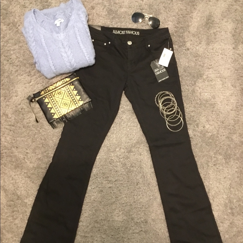 ALMOST FAMOUS brand new bootcut jeans, stretchy.